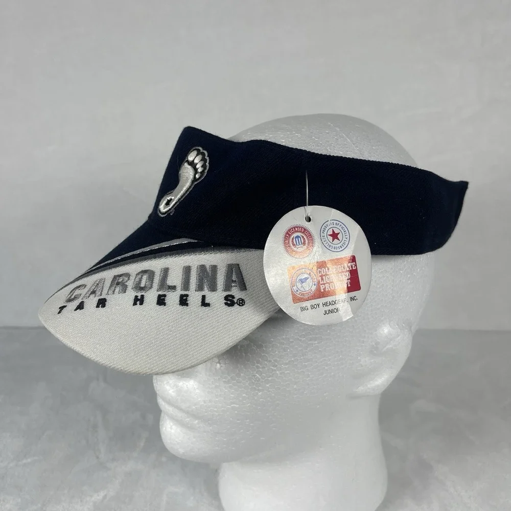 Vintage Big Boy North Carolina Tar Heels Youth Visor Hat College Adjustable NWT